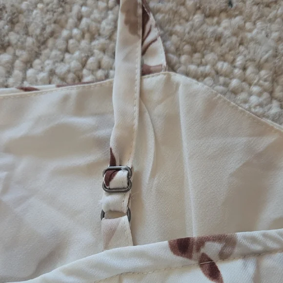 Magaschoni Cream and Brown Floral Camisole - Picture 5 of 7